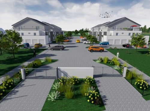 Társasházi lakások épülnek a határszélen: ideális befektetés lehet